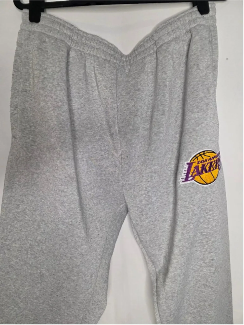 Men's NBA Grey Los Angeles Lakers Sweatpants XL - Picture 2 of 7